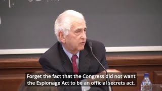 Daniel Ellsberg On The Espionage Act [upl. by Lanta]