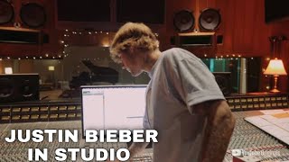 Justin Bieber In Studio [upl. by Burnard]