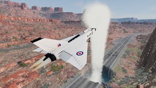 Amazing BeamNG Video  Cars And Plane VS Geyser  BeamNG Drive [upl. by Oelak]