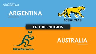 HIGHLIGHTS  ARGENTINA v AUSTRALIA  The Rugby Championship 2024 [upl. by Furlong]