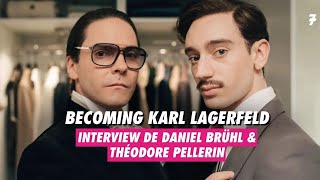 Becoming Karl Lagerfeld  interview de Daniel Brühl et Théodore Pellerin [upl. by Crystie]