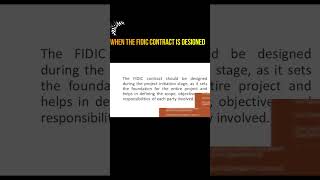 Key Stages in Designing FIDIC Contracts A Comprehensive Guide [upl. by Llerrot]