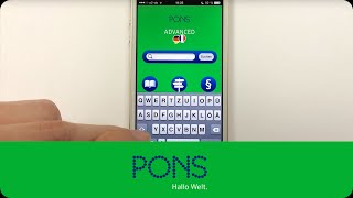 PONS Wörterbuch Bibliothek App Advanced Englisch Deutsch Translator [upl. by Eniar]