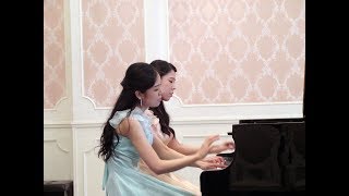 スメタナ  モルダウ  ピアノ連弾  Smetana  Moldau  Piano four hands  Duo OZAWA [upl. by Nonahs537]