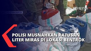 Pasca Bentrokan di Sleman Polisi Temukan Ratusan Liter Miras yang Disimpan Dalam Kios [upl. by Janka85]