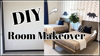 DIY Small Bedroom Makeover  TWO Awesome ROOM Transformations  DIY Beds [upl. by Stevana]