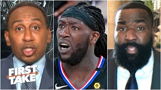 First Take reacts to Montrezl Harrells comments to Luka Doncic amp apology Part 2 [upl. by Uis]