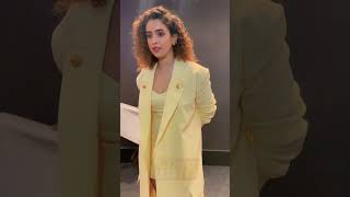 Sanya Malhotra Cuteness Overloaded In Yellow During A Event In Delhi [upl. by Constantin]