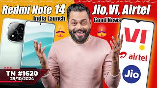 JioAirtel Good News Redmi Note 14 India Launch New iMac 😍realme FoldablePixel 11 100xTTN1620 [upl. by Eldrida]