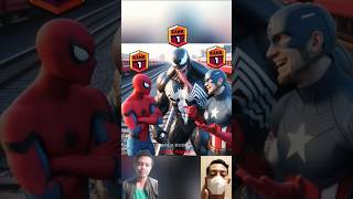 Spiderman vs Venom vs Captain America  Train Whos The Strongest Avenger [upl. by Nerhe]