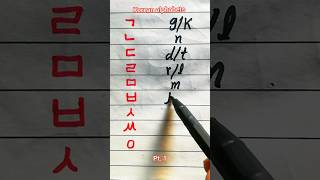 learn Korean alphabets  part 1 [upl. by Ellennahc731]