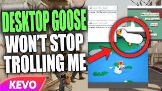 Playing games but Desktop Goose wont stop trolling me [upl. by Eerok]