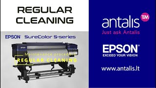 EPSON SureColor SCS  Regular Cleaning procedūra [upl. by Ryon]