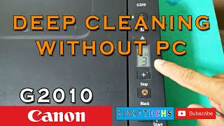 CANON G2010 DEEP CLEANING Without PC  ENGLISH SUBTITLE [upl. by Lunneta]