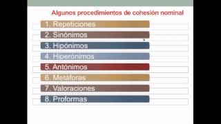 ejemplos de cohesiones nominales [upl. by Doownel]