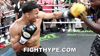 quotDWARF SLAYING SEASONquot  ROLLY ROMERO COMPLETE GERVONTA DAVIS WORKOUT FULL POWER amp SPEED ON DISPLAY [upl. by Nothsa]