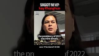 SAGOT NI VP KAY KHONGHUN OVP VPSara YoungGuns [upl. by Mchail]