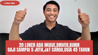 Lowongan Mixue Driver Kurir Gaji Sampai 5 Juta JampT Cargo dan Usia 45 Tahun [upl. by Khalil32]