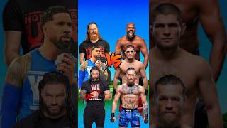 Sami Zayn Jey Uso Roman Reigns vs Conor McGregor Khabib Jon Jones 🤬😈 comparison [upl. by Brebner507]