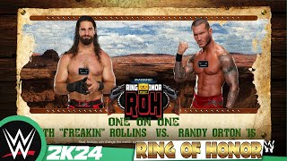 WWE ringofhonor  Seth Rollins VS Randy Orton [upl. by Skelton226]