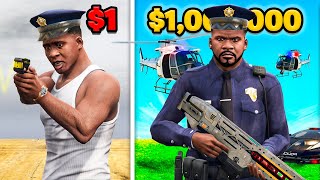 POLICIA de 1 a POLICIA de 1000000 en GTA 5 [upl. by Renwick772]