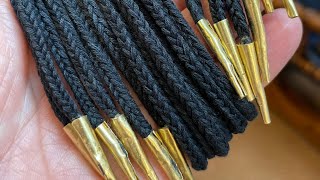 Fingerloop Braiding 5  A Round Lace of 5 bows [upl. by Yerffeg]