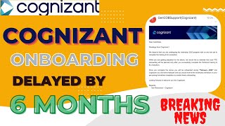 Cognizant onboarding 2022  Cognizant onboarding delay  Cognizant onboarding update 2022 [upl. by Ahsuoj]