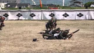 TanegashimaJapanese matchlock short ver Battle of Kawanakajima 2015 [upl. by Ogram]