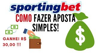 SportingBet  quotComo fazer aposta simplesquot [upl. by Attoynek]