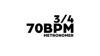 70 BPM Metronome 34 [upl. by Eelarol712]