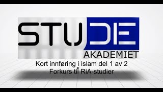 Islam del 1 Kort bakgrunn [upl. by Ayotas868]