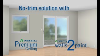 How to achieve a notrim solution using Forestia Premium Ceiling and Forestia Walls2Paint [upl. by Ettenoitna]