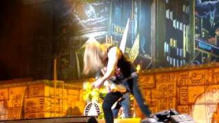 Iron Maiden  Janick Gerss guitar talent Live In Dubai [upl. by Harriott]