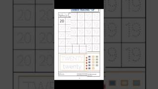 number tracing worksheets 1 50 [upl. by Hoisch]