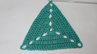 trójkąt na szydełku wzór 2  triangle on crochet [upl. by Johannes431]