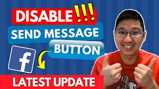 How to Turn OFFON Send Message Button in Facebook Page LATEST UPDATE [upl. by Neuburger156]