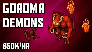 Tibia Where to Hunt – MSED 220 Goroma Demons 850khr  250 [upl. by Naejeillib]