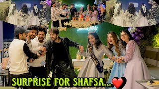 RABEECA NE DIA SHAFSA KO SURPRISE…🥳🤩ALL FRIENDS TOGETHER…❤️😍 FIRST EVENT…🤍VLOG BY RABEECA KHAN [upl. by Elac]