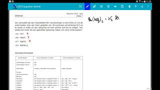 Vraag 07 2015 Augustus chemie Arts  Tandarts toelatingsexamen [upl. by Harty193]