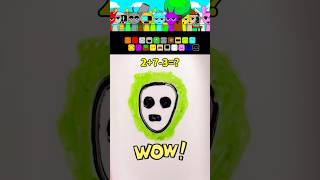 I drew new character mod from Sprunki Incredibox with a pen on the water [upl. by Kanya]