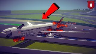 Realistic Fictional Airplane Crashes and Emergency Landings 1  Besiege [upl. by Vani]