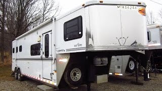 Sold HaylettRVcom  2005 Sundowner 8010 Used Living Quarter Horse Trailer [upl. by Zackariah]