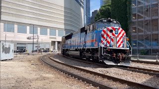 METRA amp Amtrak Rush Hour Trains  Canal St Grade Crossing  Chicago IL [upl. by Zoba710]