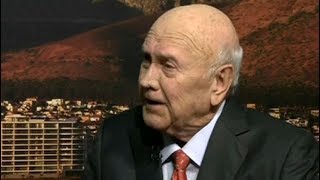 Former President FW de Klerk on unbanning of political parties and Mandelas release [upl. by Huff]