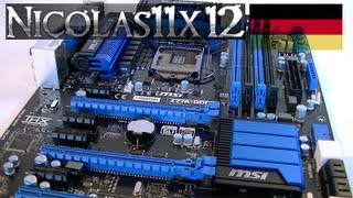 DEUTSCH MSI Z77AGD65 Mainboard Testbericht [upl. by Rapsac]