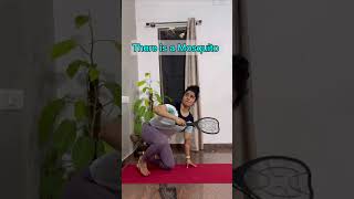 Me vs Mosquito yoga yogapractice yogamusic motivation funny comedy views viral youtubeshort [upl. by Atews]