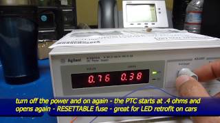 ptc resettable fuse used for LEDS retrofit [upl. by Zacks466]