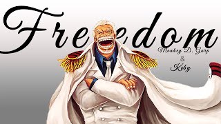 Garp and Koby One Piece  AMV  Freedom [upl. by Ecnarolf]