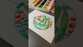 New Years cards watercolor painting for beginners art winter [upl. by Tehr]