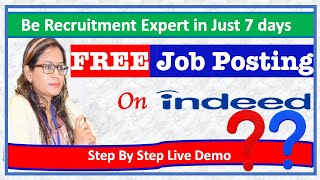 Free Job Posting on Indeedcom  Indeed Free Job Posting  Free Job Posting Site [upl. by Kennedy828]